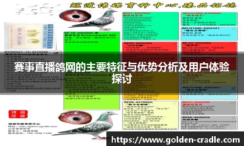 赛事直播鸽网的主要特征与优势分析及用户体验探讨
